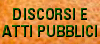 Discorsi e Atti